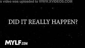 Mature Lesbian Music Teacher Licks and Straps Petite First-Time Hairy Pussy with Dildo