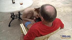 Does this trophy young 18+ girlfriend really crave grandpa's cock deep in her pussy?