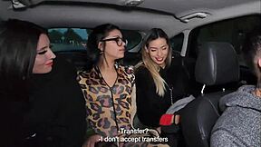Uber Driver Gets Lucky And Fucks Three Girls In Ass To Cover The Ride Somehow!