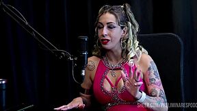 julia fontanelli shares top moments in preliminares podcast with bia hot. part 2 available on sheer red.