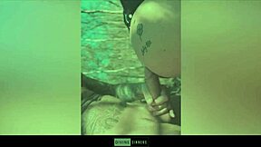 Hey, how does hot Dutch milf Danique Sinners handle rough outdoor fucking with creampie?