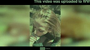 Hey, how does hot Dutch milf Danique Sinners handle rough outdoor fucking with creampie?