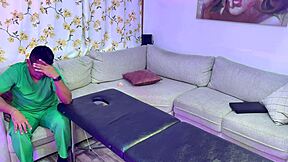 Latina stepmom leyne rodriguez enjoys relaxing massage. It leads to intense anal creampie finish.