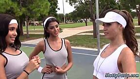 Blonde granny gives blowjob while teens crave cum in wild compilation. Basketball adds unexpected twist to the party.