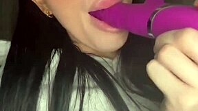 British exchange student enjoys solo play session.