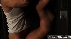 How does this very tight teen handle anal with petite tattooed body like pretty Gina?