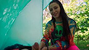 i'm that slutty hippie who jerked off this guy for free in my tent with my handjob skills