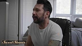 do you see this petite milf bouncing her pretty shaved pussy on my rock hard cock?