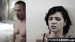 Teen 18+ Tight Pussy Stretched By Fat Cock In Deep Penetration Action