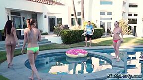 Is This the Hottest Russian Teen 18+ XXX Drone Hunter in Outdoor Group Blowjob Action?