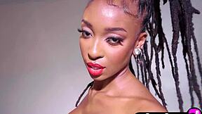 Glamorous big ass black teen 18+ Sabrea Phenix poses in a stunning way. She looks amazing with her style.