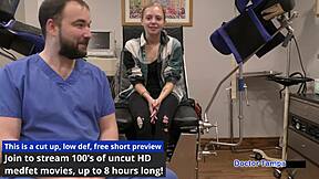 Dr tampa takes ava siren as corporate slave in backstage bdsm with blowjob face fucking spanking humiliation latex gloves and shaved pussy pov