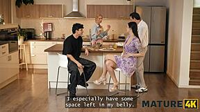 Mature4K Features Lynna Nilsson in Blonde European Fantasy Helping with First-Time Kitchen Virginity Loss