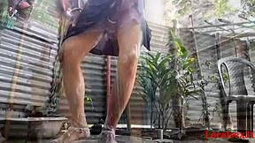 Hey village wife, ready for outdoor fuck with husband friend in this official ranch sex video