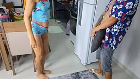 Caught My Stepdad Masturbating to Me