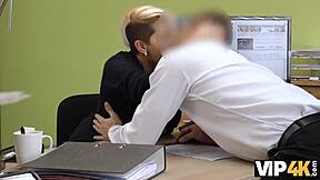 In the VIP4K office, an agent schedules a meeting with Lussy Sweet but she takes charge unexpectedly.