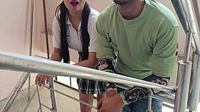 indian desi schoolgirl gets her tight pussy and anal hole fucked hard in viral mms with teacher