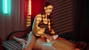 Who knew underground salon massage from long-haired masseuse ends with handjob thrill