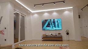 Blonde Teen Tricked into Showing Small Tits and Taking Big Cock in Tight Pussy