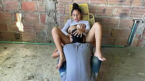 Me follo a mi jefa colombiana en doggystyle hardcore con blowjob y lingerie.