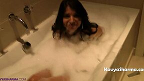 intriguing indian housewife strips down for a steamy solo shower session