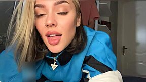 My best friend's girlfriend surprised me with a hot homemade blowjob while he was out shopping