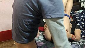 Young Indian maid experiences hardcore anal creampie with big cock