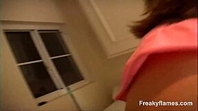 Whoa, teen 18+ takes big cock in pussy and ass for wild cumshot action!