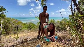 She was this babe getting caught in public anal at the beach with deepthroat and riding her friend.