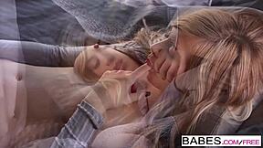 babes enjoy a workout session with huge elements