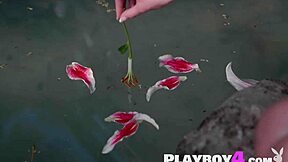 Sexy Blonde Teen 18+ with Big Ass and Small Tits Poses Totally Naked Outdoors Looking Amazing