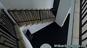 Ever wondered how this babysitter rides cock in pov with handjob and cumshot in high definition?