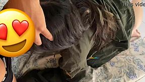 she's just 18 and gets sad cheating on her boyfriend but enjoys it so much i fill her with cum in the motel