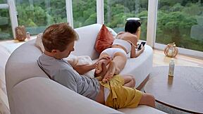 Wtf step bro rips clothes and fucks my feet until squirting creampie! 😱