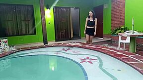 This sexy hermanastra went to a motel with her pervertido hermanastro. They fucked rough in missionary and doggystyle like not at home.