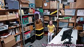 Shoplifting Teen 18+ Gets Sprayed