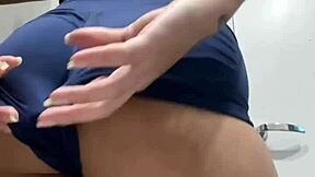 Hey, how does this 18 year old blonde with a big ass feel so damn tasty?