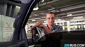 Blonde Teen Slut Alina Li Sucks Cock For Cash In Public Bus