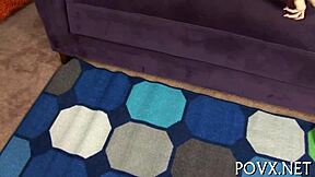 gripping foreplay leads to hardcore cock sucking and tight pussy sex