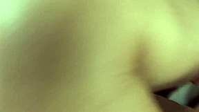 Oh man, that wild brunette takes it deep in her asshole and gets a messy facial!