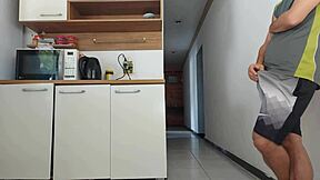 Risky Sex With Husband's Friend In Bathroom While He Showers Almost Getting Caught By Cuckold