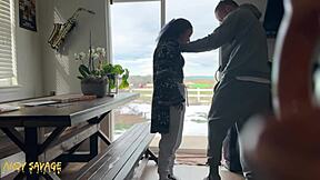 Amateur latina gets dominated in rough interracial sex! Using all 3 holes with deepthroat and anal creampie.