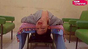 hansel thio serves horny chinese mannequin with banana fingering and masturbation in california.