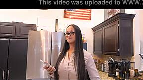 Filipina stepmom shares her culture in bedroom, naked big ass and tits for taboo pov sex.