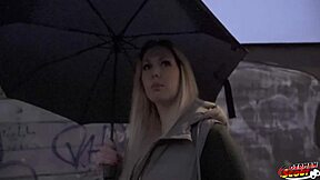 Hey, check out this German scout picking up curvy Marie Cherie with perfect round ass for first-time casting fuck in Berlin.