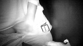 At the glory hole party, this brazilian wife in a miniskirt takes a 25 cm cock from a stranger while her husband watches