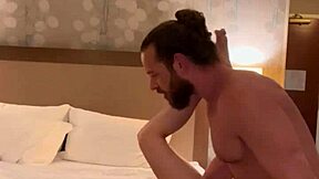 Hot spontaneous hotel encounter with a stranger! This cute redhead babe takes his monster cock in part 3.