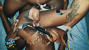 What A Wild 3sum With Two Best Friends From Toronto Squirting In Ebony Lesbian Action!