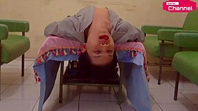 hansel thio serves horny chinese mannequin with banana fingering and masturbation in california.