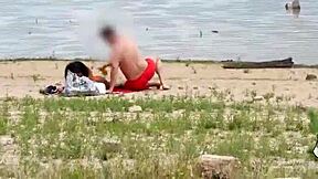 Voyeur Luna Black X heads to the beach intending to connect with someone new in nature